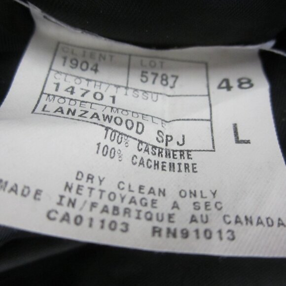 Jack Victor Sport Coat Mens 48L Black Loro Piana Italy 100% Cashmere Blazer - Picture 5 of 15